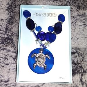 New Paradise Shores turtle necklace earrings set